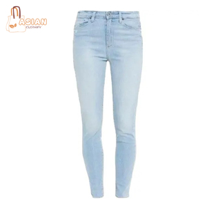 Nouveau Jean Droit Femme en Denim Extensible Écologique Style Japonais Personnalisable en Gros Qualité Supérieure Orienté Export - Product Image 1