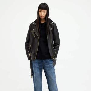 Premium Wholesale Women Black Real Sheepskin Leather <b>Jacket</b> Slim Fit Biker Moto <b>Punk</b> Streetwear Outwear Female Biker Moto Coat - Product Image 3
