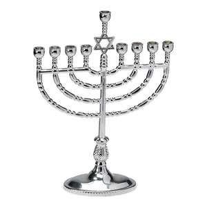 Portavelas de Metal judío Hanukkah Menorah judía judaica Israel Vintage latón Chanukah portavelas diseño nórdico - Product Image 5