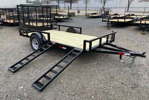 Top Premium Utility <b>Trailer</b> 5 x 12 Landscape Utility <b>Trailer</b> 3K High Sides Fast and Reliable Delivery - Product Image 3