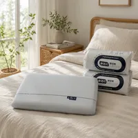 Almohada Ecológica de Espuma Viscoelástica con Forma de Nube, Altura Ajustable, Zonas de Doble Densidad, Soporte Cervical Ergonómico