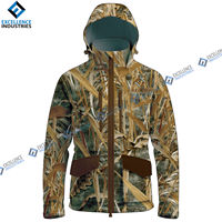 Chaqueta de Plumón con Diseño de Camuflaje de Moda 2025, Chaqueta de Caza de Invierno Sublimada con Capucha Personalizada de Alta Calidad para Hombre