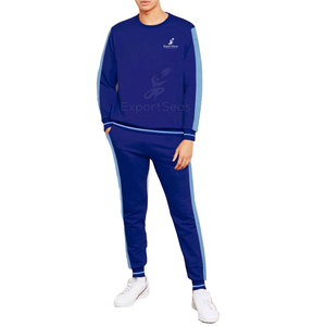 Survêtement en coton coupe-vent avec logo personnalisé, taille plus, style unique pour hommes - Product Image 1