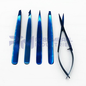 Fabricante de belleza RMI Pinzas para cejas de la mejor calidad Pinzas para pestañas de cejas personalizadas de acero inoxidable Herramientas de maquillaje - Product Image 1