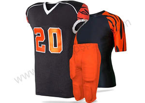 Uniformes de fútbol americano de poliéster personalizados de alta calidad camisetas sublimadas bordadas para jóvenes patrón impreso - Product Image 5