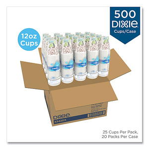 แก้วกระดาษ Dixie PerfecTouch ขนาด 12 ออนซ์ ลาย Coffee Haze บรรจุ 25 ใบ/ซอง 20 ซอง/กล่อง 500 แก้ว รุ่น 5342DX - Product Image 6