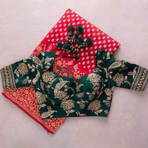 Chemisier de travail en soie pour femmes, tenue de fête de mariage, tenue en ligne, avec broderie séquentielle, nouvelle collection 2022 - Product Image 6