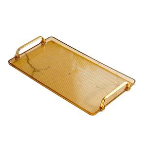 Trending Design Plaqué Or Laiton Maille Plateau De Service Forme Ovale pour Table Ramadan Fruits Secs Dates Plateaux De Service - Product Image 4