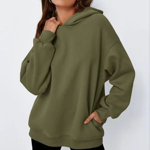 Sudadera con capucha de gran tamaño personalizada para mujer, ropa informal, el mejor Material usado, sudaderas con capucha transpirables de gran tamaño para mujer - Product Image 1