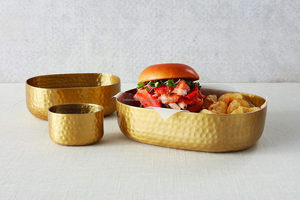 Cuenco de Servir Cuadrado de Latón de Alta Calidad, Elegante y Lujoso, Pulido, para Mesa de Comedor, Decoración del Hogar y Regalos - Product Image 2