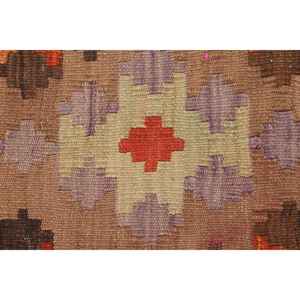 Alfombra Turca Vintage de 6x9.4 pies, Alfombra Roja con Estampado Animal - Product Image 4