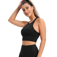 Premium Kwaliteit Vrouwen Gym Kleding Groothandel Aanpasbare Crop Sportbeha Backless Activewear Zachte Stof Fitness Kleding Fabriek