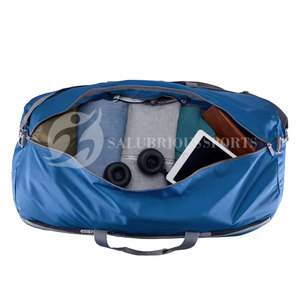 Sac de sport de voyage de grande taille et résistant, taille personnalisable, nylon imperméable, noir, pour hommes, salle de sport, 30-40L - Product Image 3