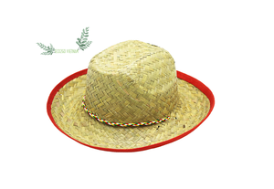 Sombrero de paja Natural 100% hecho a mano, sombrero de paja de primo ancho con Color, diseño y logotipo personalizados - Product Image 2