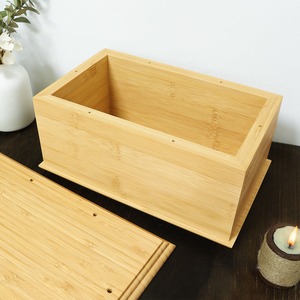 Boîte à cendres commémorative en bambou Boîte à mouchoirs en bambou faite à la main Décoration de maison et de table naturelle écologique Vente en gros du Vietnam - Product Image 4