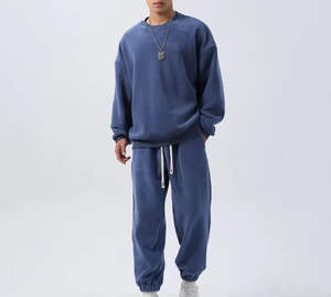 Conjunto Deportivo Informal para Hombre, Nuevo, de Alta Calidad, 100% Algodón, Transpirable, de Secado Rápido, Talla Grande, con Logotipo Personalizado Estampado, con Capucha, Moderno - Product Image 6