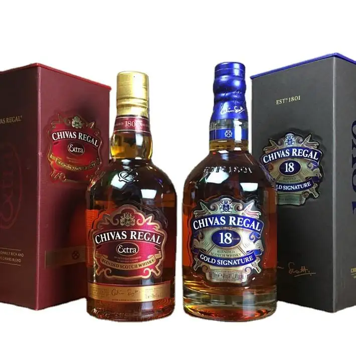 Giá bán buôn Chivas regal Whisky 18 năm/12 tuổi Chivas regal pha trộn Scotch Whisky / 25 năm Chivas có sẵn
