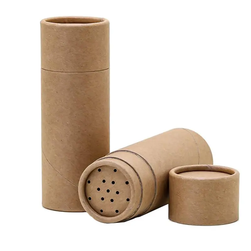 Preço barato por atacado embalagem de tubo de papel com agitador de especiarias, recipiente de papel para temperar