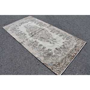 พรมข้างเตียงทรงสี่เหลี่ยมผืนผ้าขนกระต่ายเทียม4.7x9.1ft สีน้ำตาลวินเทจแบบดั้งเดิม - Product Image 2