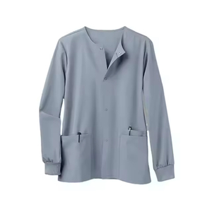 Chaqueta Médica para Mujer, Transpirable, Ligera, Uniforme Médico Elástico y Cómodo de Manga Larga para Clínica y Laboratorio, Diseño de Logotipo Personalizado OEM - Product Image 3