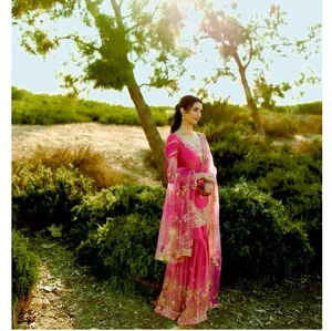 ชุดสูทปากีสถานที่หรูหราพร้อมตาข่าย dupatta ที่อุดมไปด้วยและดูพรีเมี่ยมสำหรับกิจกรรมพิเศษที่มีอยู่ในขนาดที่แตกต่างกัน - Product Image 1