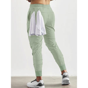 Respirant homme pantalon Joggers pantalon hommes décontracté Cargo pantalon taille élastique cordon conique pantalons de survêtement - Product Image 5