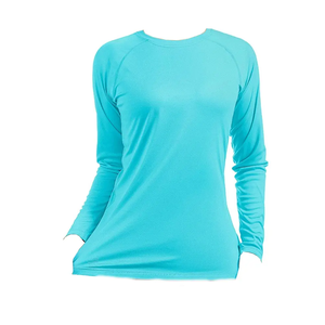 Camiseta unisex de manga larga con impresión de logotipo personalizado, ropa informal con función de protección solar, diseño en blanco, ropa de verano para hombres - Product Image 1