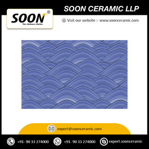 Azulejo de cerámica elegante y resistente a las manchas 300x300mm con textura brillante para la decoración elegante de salas de estar - Product Image 5