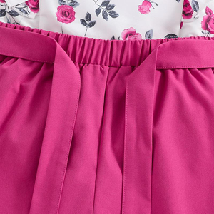 ชุดสูทแฟชั่นสองชิ้นสำหรับเด็กผู้หญิงพิมพ์ลายแขนกุดแบบเรียบง่าย - Product Image 3