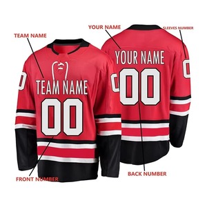 Maillot de hockey sur glace unisexe respirant et à séchage rapide, avec logo personnalisé OEM/ODM, logo d'équipe personnalisable et broderie. - Product Image 6