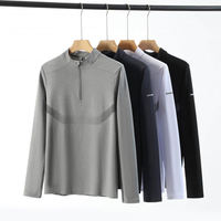 Camisetas Deportivas para Hombre de Secado Rápido, Transpirables, Ecológicas, Antibacterianas, Manga Corta, Corte Ajustado, Cuello Redondo, 200g, Spandex/Poliéster, para Gimnasio