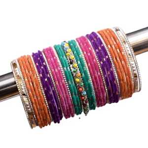 Parures de bijoux Churiya personnalisées simples ou élégantes, nouvelles tendances, bracelets en verre faits à la main pour femmes - Product Image 1