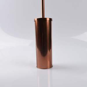 Porte-brosse de toilette en métal au design compact pour les petites zones de salle de bain, assurant un gain de place et un aspect propre - Product Image 2