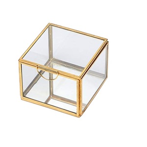 Boîte cadeau de rangement pour accessoires de décoration de la maison Boîte à bijoux en forme de cœur finie en or rose Boîte contenant des marchandises pour la maison - Product Image 5