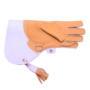 Gants de fauconnerie en cuir véritable personnalisés de haute qualité avec couleurs et logo personnalisés, marque privée, toutes tailles disponibles - Product Image 2