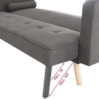 Canapé-lit moderne en lin beige de haute qualité, trois places, pliable, tissu personnalisé, modèle de marque CX2024092672, canapés pour salon