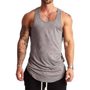 Service OEM logo personnalisé de haute qualité mode coton d'entraînement stringer musculation singlet fitness gym hommes débardeur - Product Image 1