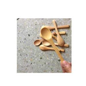 Cuillère en bois mini cuillères en bois cuillères de dégustation pour taille personnalisée prix bon marché avec poli à la main pour un prix bas - Product Image 2