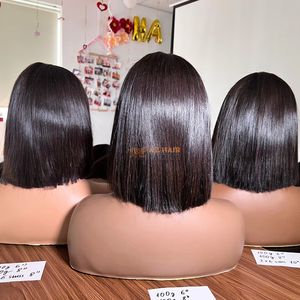 Venta al por mayor de pelucas de cabello humano 2x4 2x6 4x4 Swiss HD Peluca de encaje Frontal, pelo vietnamita virgen cutícula alineada pelucas de pelo crudo - Product Image 2