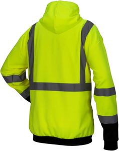 <b>High</b> Quality <b>Jumper</b> Unisex Hi <b>Vis</b> Reflective Safety Crew Neck Hoodie <b>High</b> Visibility Hoodie Hi <b>Vis</b> Safety Sweatshirt - Product Image 5