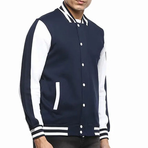 OEM personalizado de lona Formal Varsity College chaquetas de béisbol impermeable a prueba de viento transpirable de talla grande frontal personalizable - Product Image 1