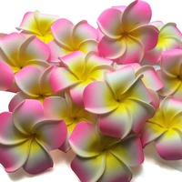 Busa palsu besar buatan Frangipani Champa pantai Hawaii bunga mengambang air pohon kuil bunga Plumeria untuk acara Dekorasi Rumah
