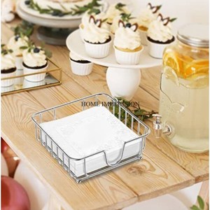 Porte-serviettes élégant et durable en acier inoxydable de haute qualité, antirouille pour bureau à domicile ou restaurant, porte-serviettes de table - Product Image 6