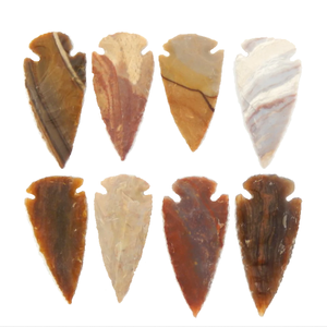 Puntas de flecha de jaspe de icture natural, puntas de cristal de ágata curativa, venta al por mayor - Product Image 1