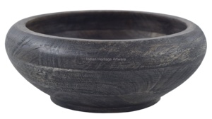 Tazón de Madera Estilo Americano Hecho a Mano Más Vendido para Servir Ensaladas, Frutas y Alimentos - Precio Directo de Fábrica - Diseño Simple - Multiusos - Product Image 3