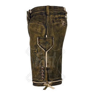 Shorts bavarois en cuir pour hommes, design personnalisé, respirant, best-seller 2025, nouveaux shorts bavarois en cuir élégants pour hommes - Product Image 6