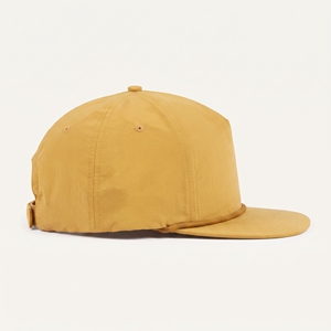 Casquette Snapback 6 Panneaux en Toile Polyester Vintage avec Logo Brodé Lettres Réglable Unisexe Chapeau Décontracté Jaune Moutarde Adulte - Product Image 2