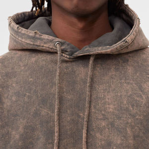 Pull à capuche de haute qualité pour hommes, anti-rétrécissement, logo personnalisé sublimé, impression bouffante confortable pour l'hiver brodé - Product Image 2