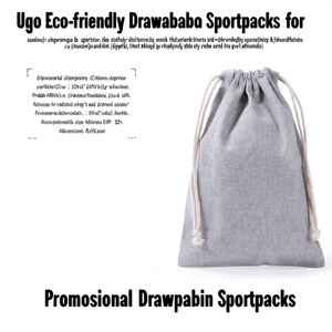 กระเป๋าเป้แบบมีเชือกผูก Ugo Eco-Friendly สำหรับใส่ของขวัญส่งเสริมการขาย ใช้งานได้จริงและมีสไตล์ - Product Image 3
