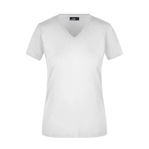 T-Shirt Personalizzata da Donna con Scollo a V, Slim Fit, per Merchandising e Promozioni - Product Image 2